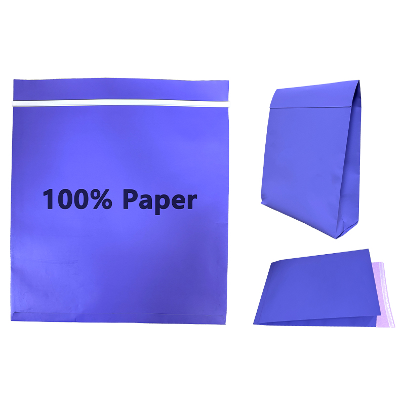 Pungi de hârtie reciclată cu guss lateral personalizate