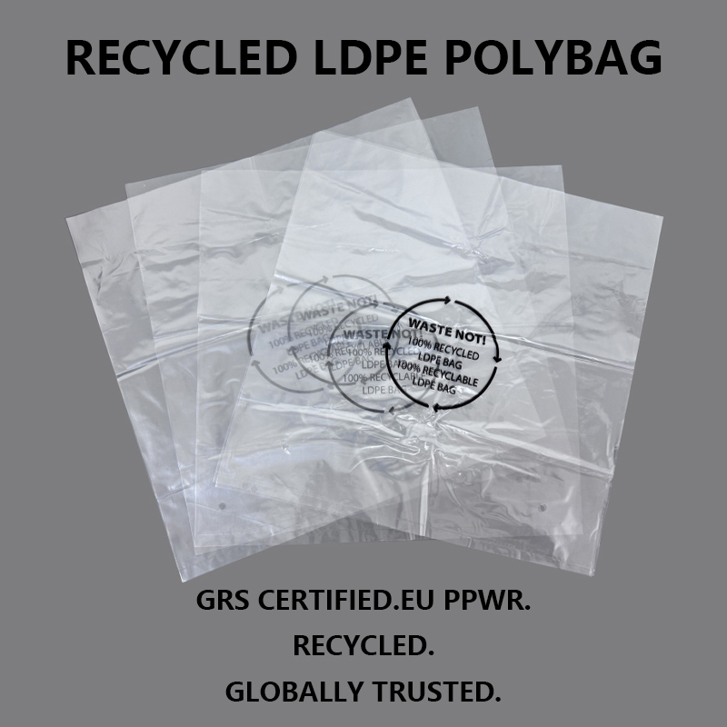 Saci de ambalare LDPE reciclate certificate GRS